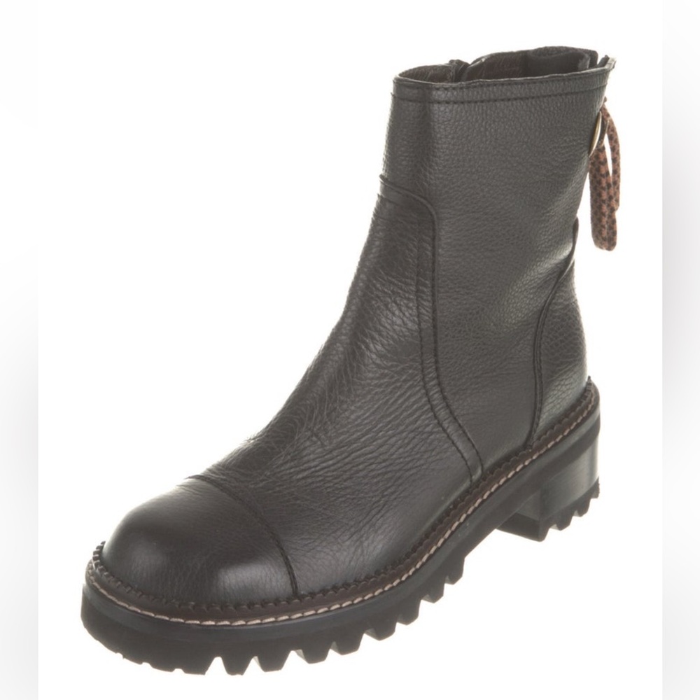 See By Chloé‎ Leather Moto Boots, Size 42 (US 11)
